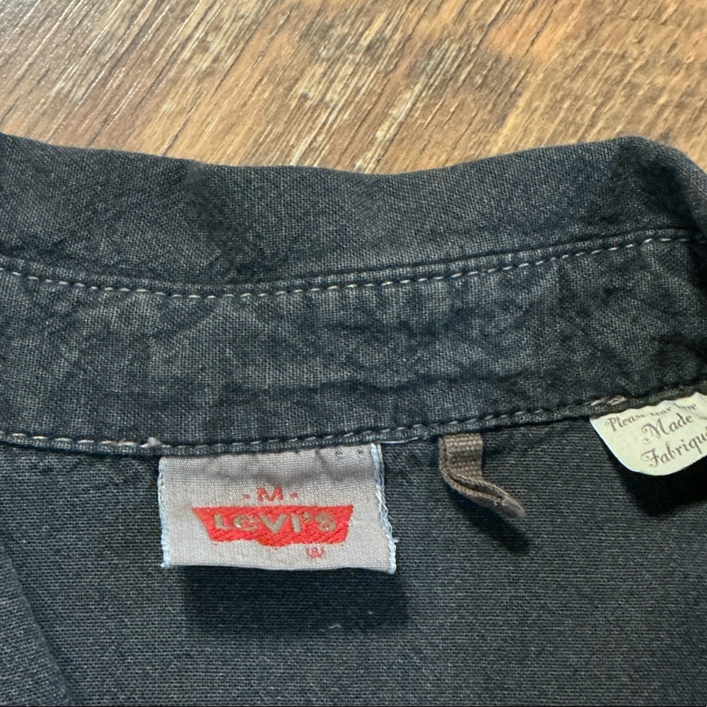 Levi's Vintage Clothing (LVC) Rockers Chambray Embroidered Western Shirt - M - Picture 2 of 10
